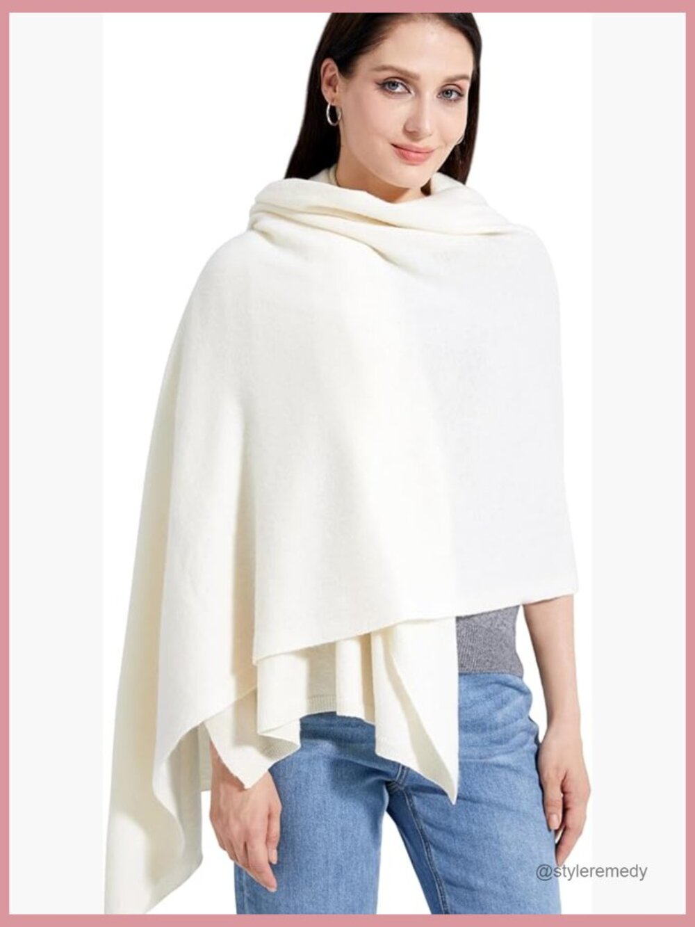 Luxury Cashmere Blend Wrap Pashmina Shawl Extra Large 87x28